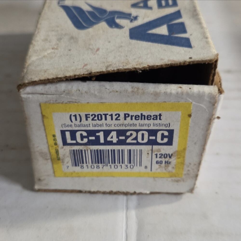New Advance LC-14-20-C Preheat Lighting Ballast for F20T12 120V 60Hz 360mA